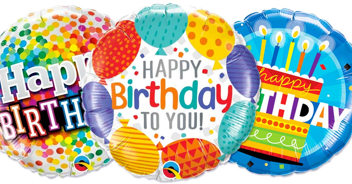 Happy birthday balloons